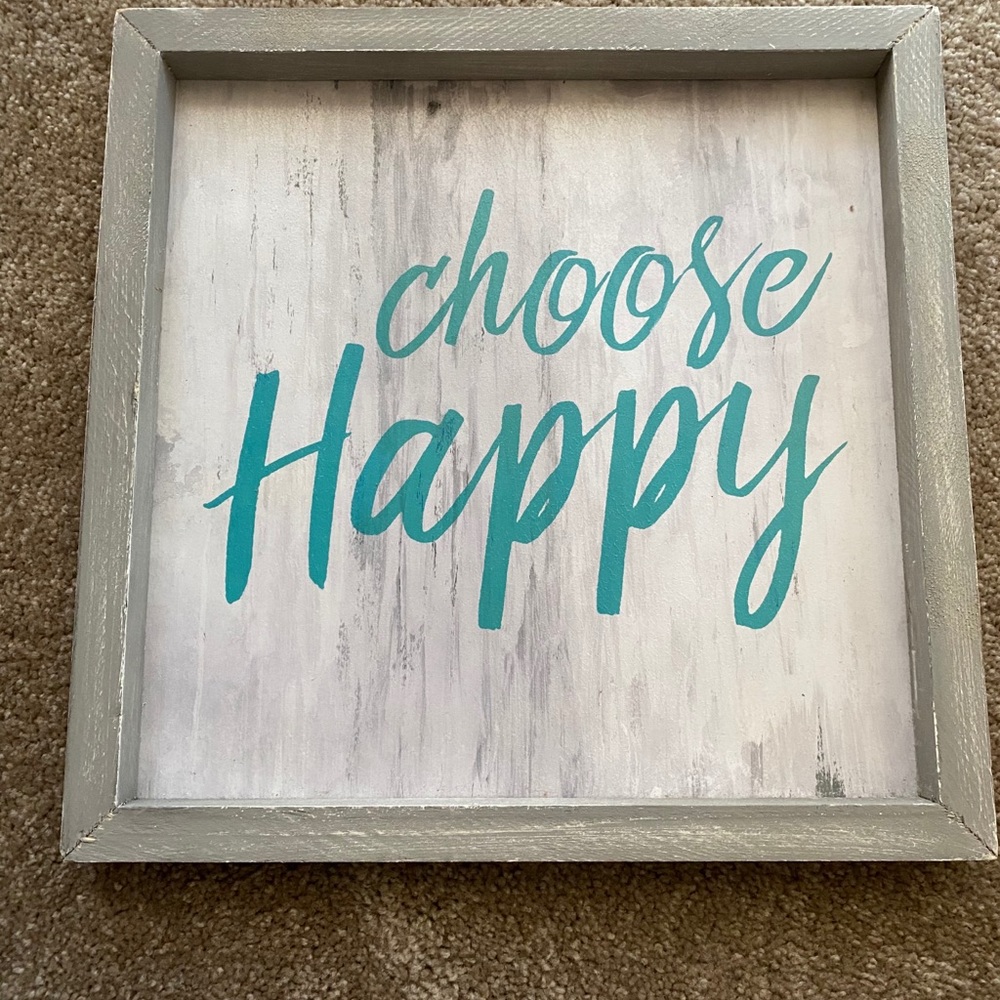 Choose Happy wall art